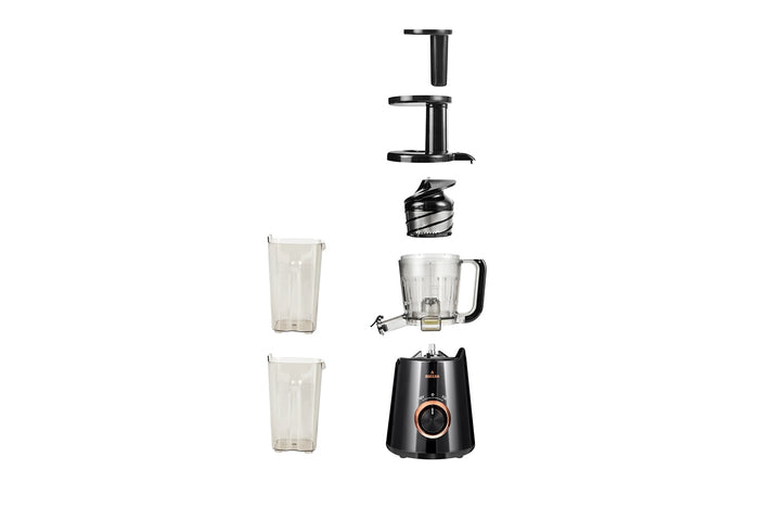 Buccan - Slowjuicer 150w - Zwart Rose