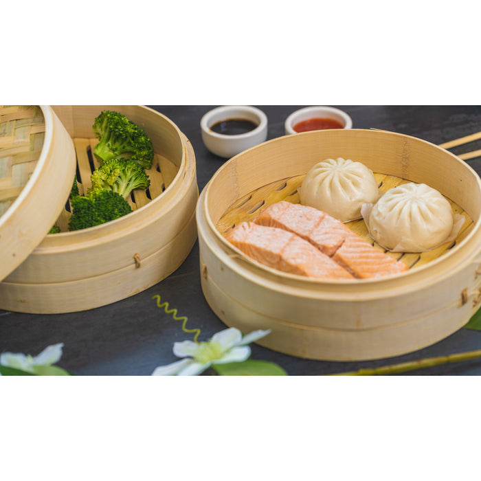 Sareva Stoommandje - Bamboe - 2-laags - ø 25 cm
