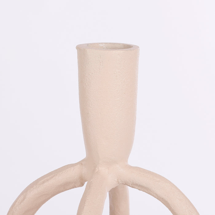 Mica Decorations Pitch Kandelaar - H16,5 x Ø10,5 cm - Off White