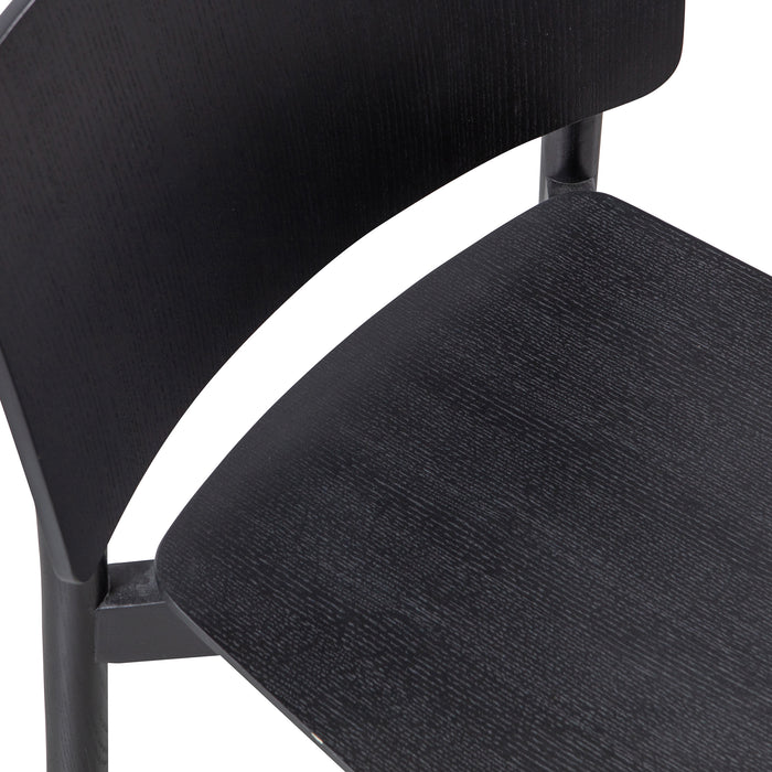 WOOOD Karel Eetkamerstoel - Zwart