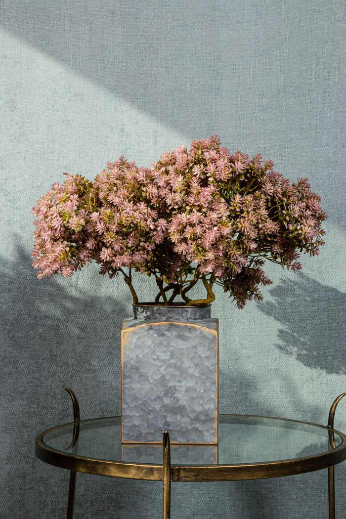 PTMD Vetplant Kunsttak - 18 x 21 x 43 cm - Roze