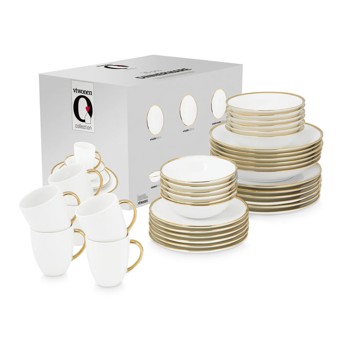 vtwonen Gold Serviesset 36-delig