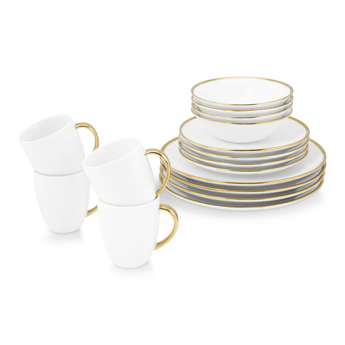 vtwonen Gold Serviesset 16-delig