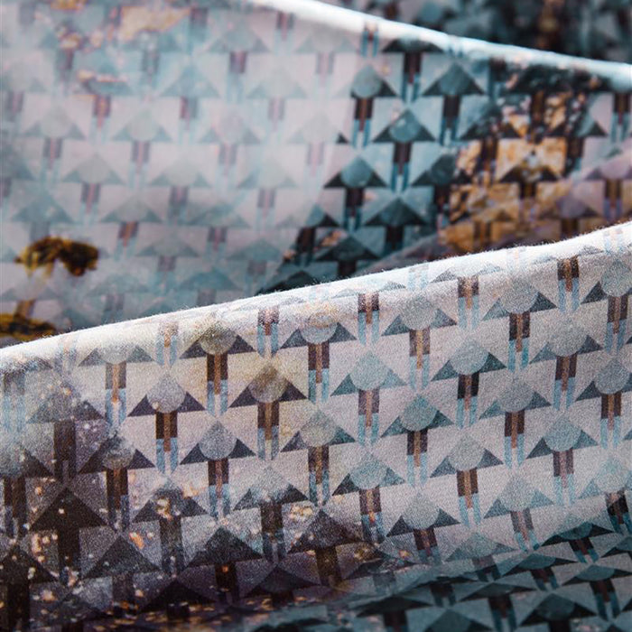 Kardol Erode Dekbedovertrek 140 x 220 cm - Blauw/Groen