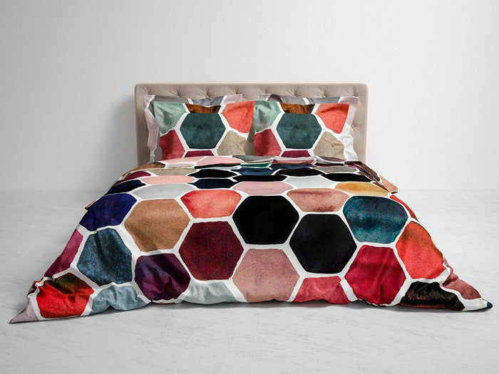 Heckett Lane Dekbedovertrek Katoen Twill Akos - multi