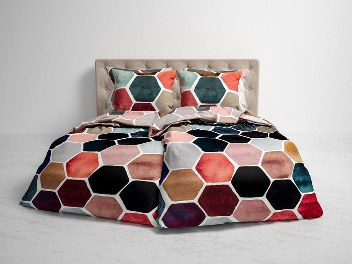 Heckett Lane Dekbedovertrek Katoen Twill Akos - multi