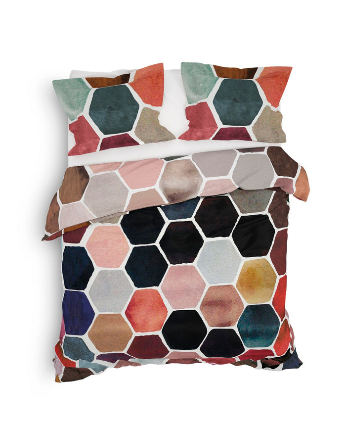 Heckett Lane Dekbedovertrek Katoen Twill Akos - multi