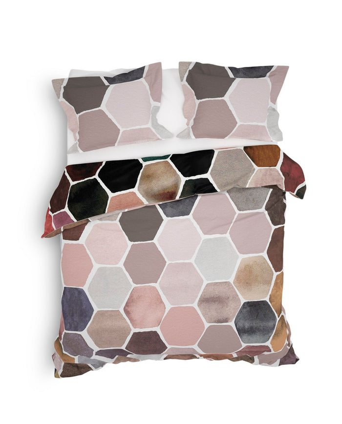 Heckett Lane Dekbedovertrek Katoen Twill Akos - multi