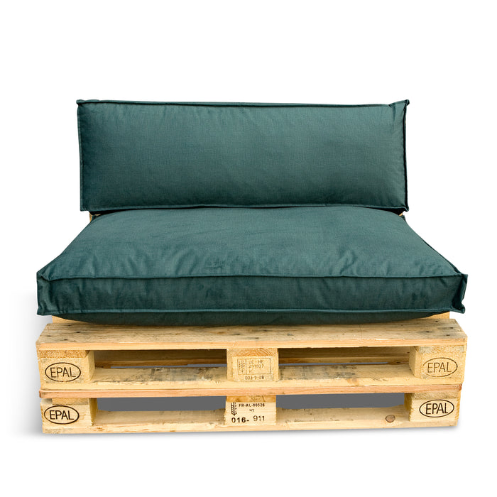 In The Mood Collection Royal Palletkussens - L120 cm - Donkergroen