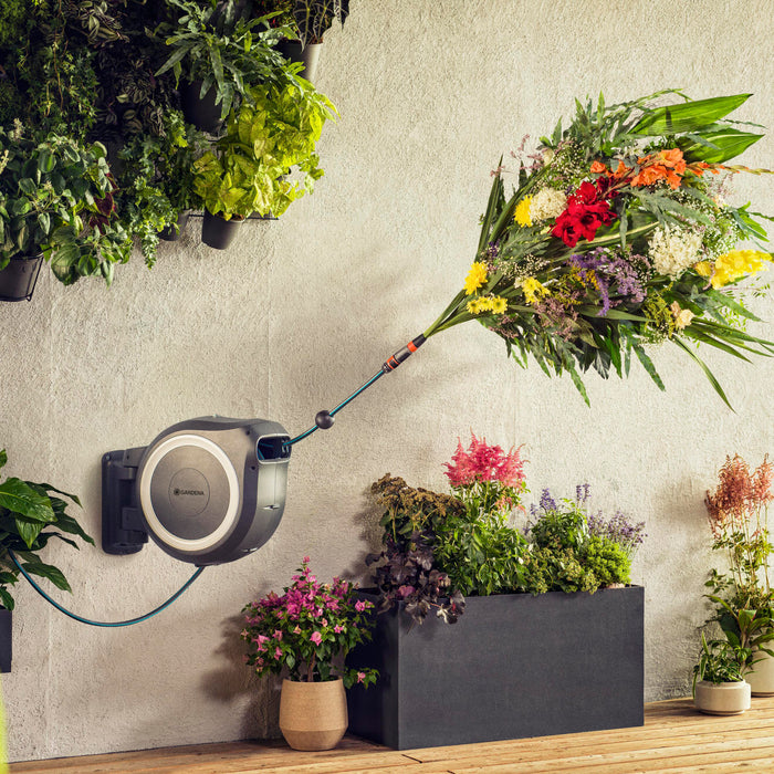 Gardena RollUp Wandslangenbox 25 m - Wit