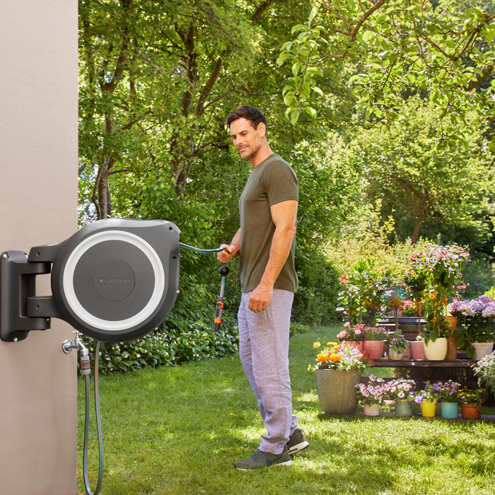 Gardena RollUp Wandslangenbox 25 m - Wit