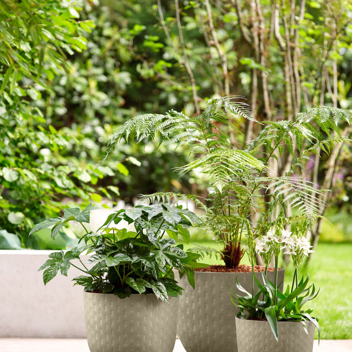 Elho Fuente Grains Bloempot 38 cm - Grijs