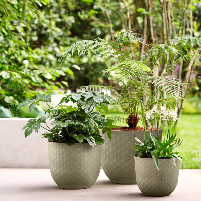 Elho Fuente Grains Bloempot 47 cm - Grijs