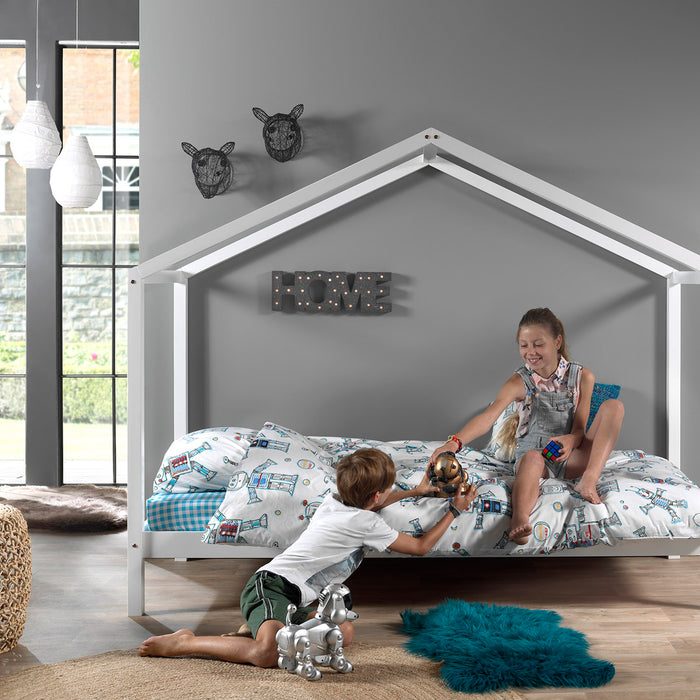 Vipack Dallas Bed 90 x 200 cm - Wit