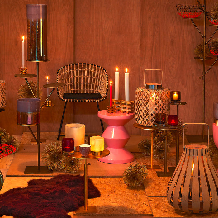 POLSPOTTEN Zig Zag Bijzettafel - Lichtroze