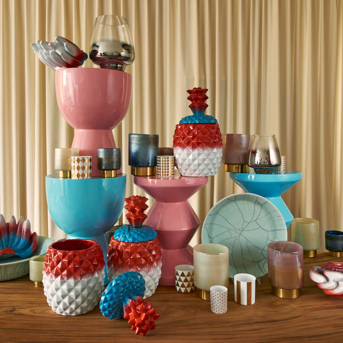 POLSPOTTEN Zig Zag Bijzettafel - Lichtroze