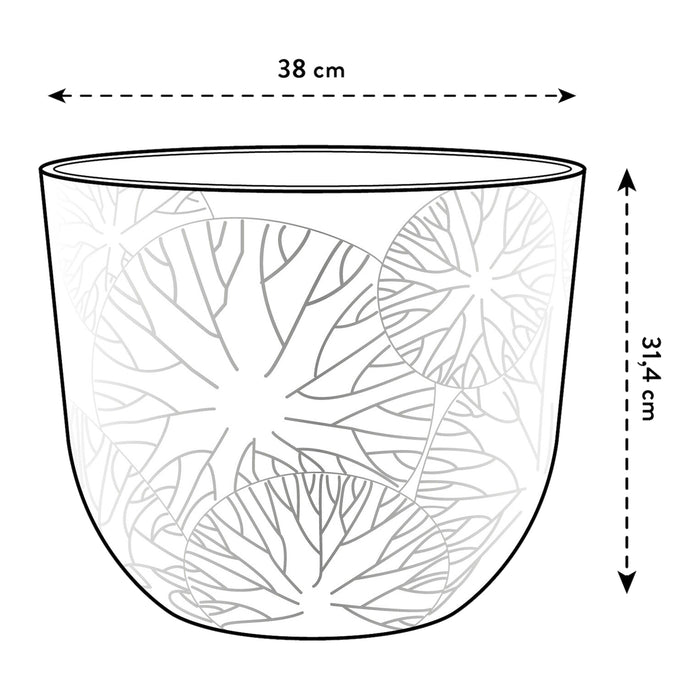 Elho Fuente Lily Bloempot 38 cm - Bruin