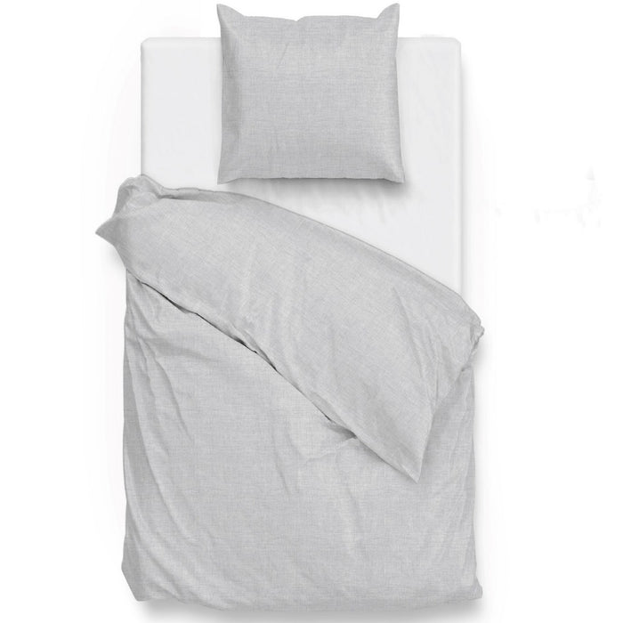 Zo Home Dekbedovertrek Katoen Lino Linnen Look dove grey