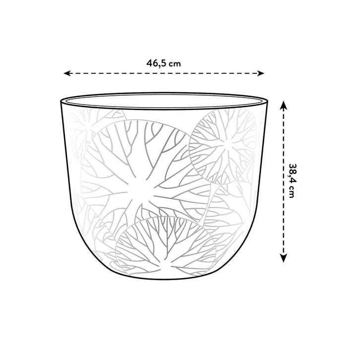 Elho Fuente Lily Bloempot 47 cm - Grijs