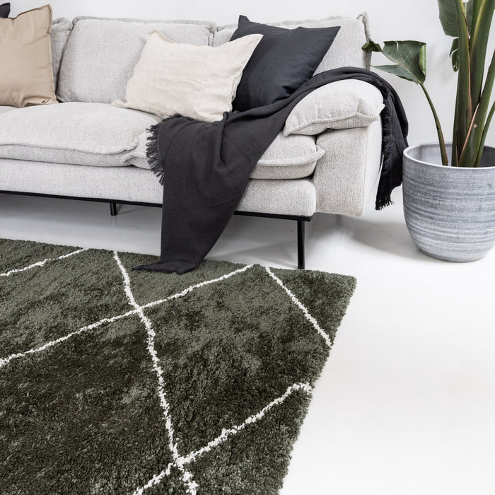 Interieur05 Vloerkleed Berber Nea Groen 240x330cm