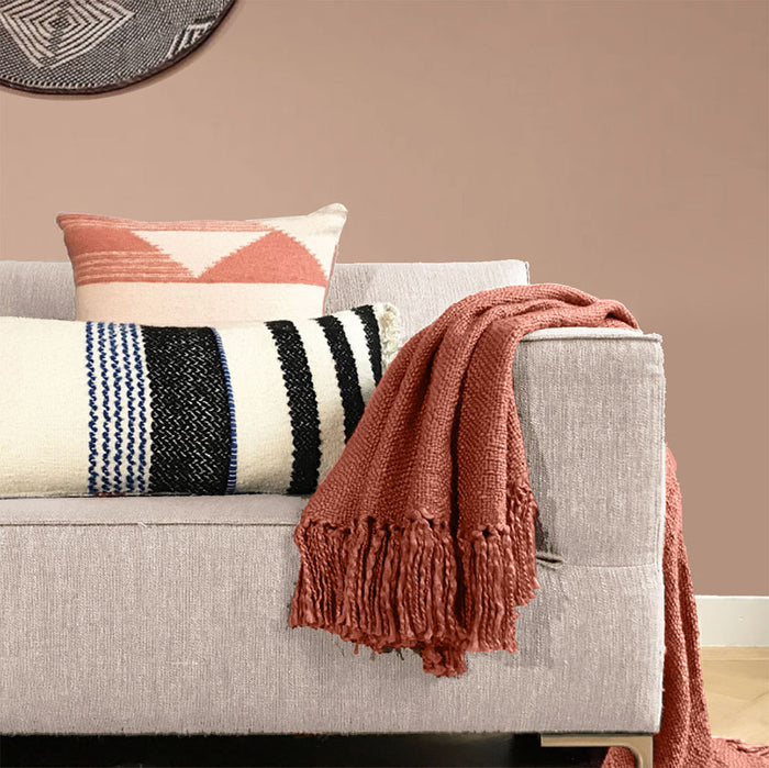 Malagoon Katoenen Plaid - Timber Terracotta