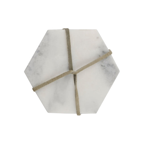 Home Delight - Onderzetter hexagon 4 wit