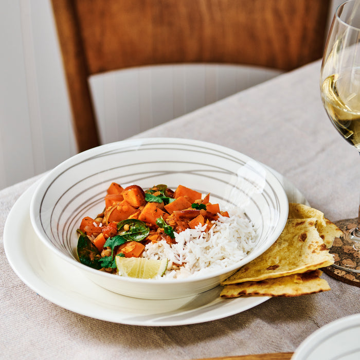 Royal Doulton Pacific Stone Pastabord Ø 23 cm - Set van 4