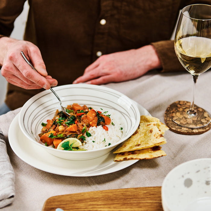 Royal Doulton Pacific Stone Pastabord Ø 23 cm - Set van 4