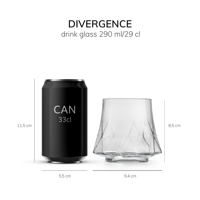 Libbey Waterglas Divergence 0,29 L - 6 st.