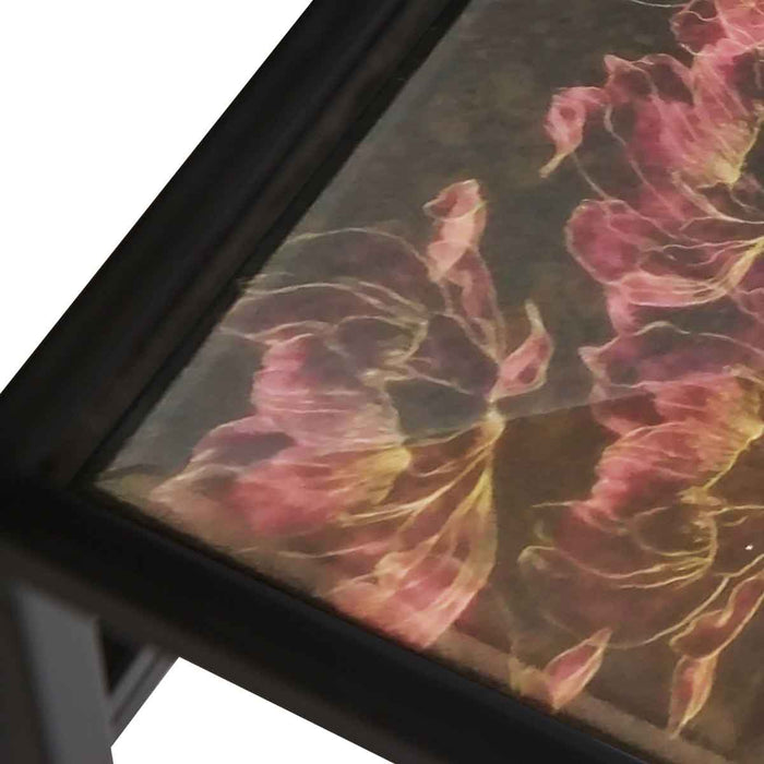 PTMD Dena Rechthoekige Bijzettafel - 120x24x77 cm - Metaal - Zwart