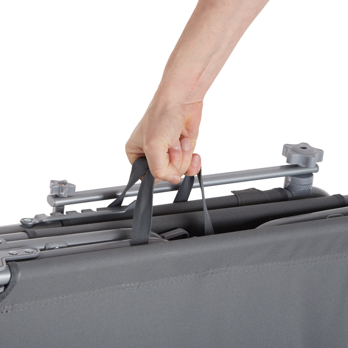 tectake® Ligbed 4-niveaus met hoofdkussen - Grijs