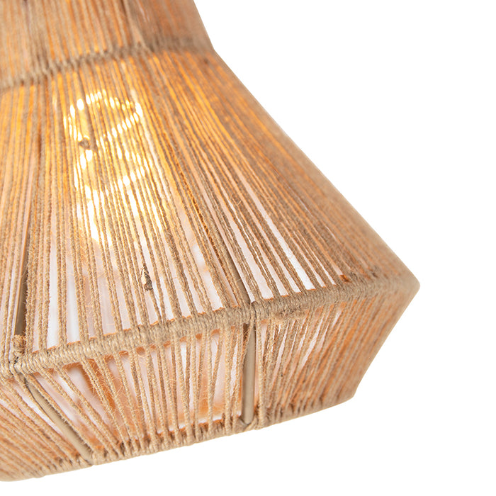 QAZQA Hanglamp jenthe - Naturel - Landelijk - D 40cm