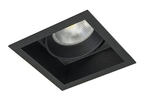 Berla Lighting Inbouwspot Vierkant Mat Zwart Verdiept GU10