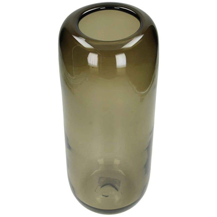 SVJ Home Decorations Vaas - H36 x Ø14 cm - Glas - Bruin - Deco Vaas