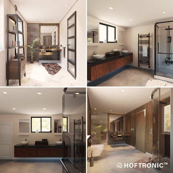 HOFTRONIC Rome - LED Inbouwspots Badkamer IP44 Wit