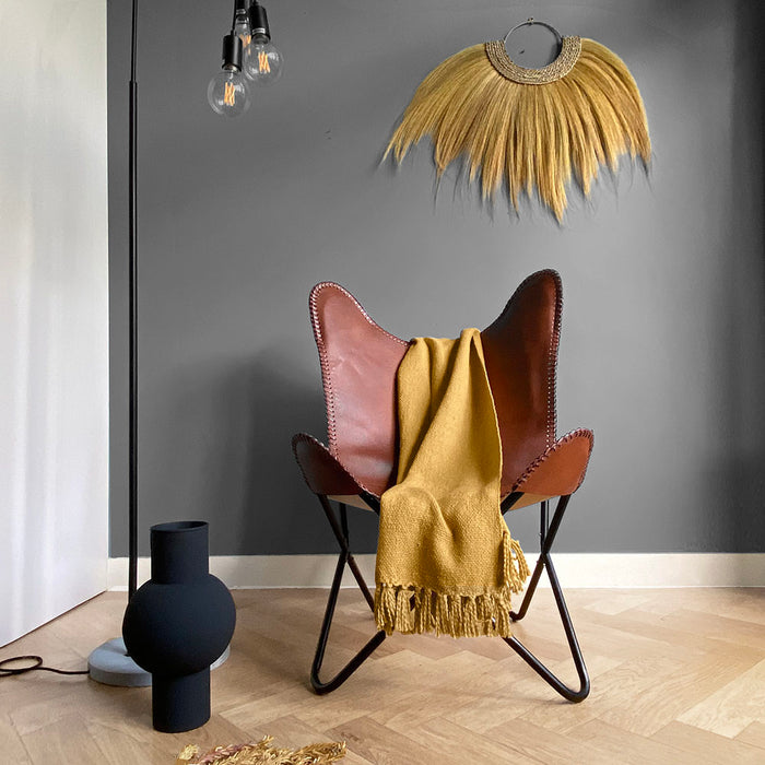 Malagoon Katoenen Plaid - Jasper Yellow