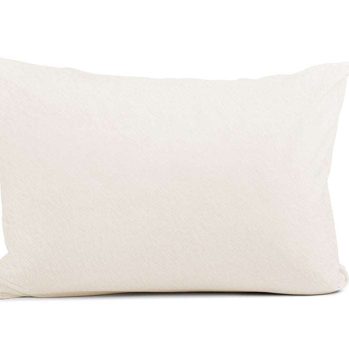 Eleganzzz Kussensloop Hotelsluiting flanel ivoor