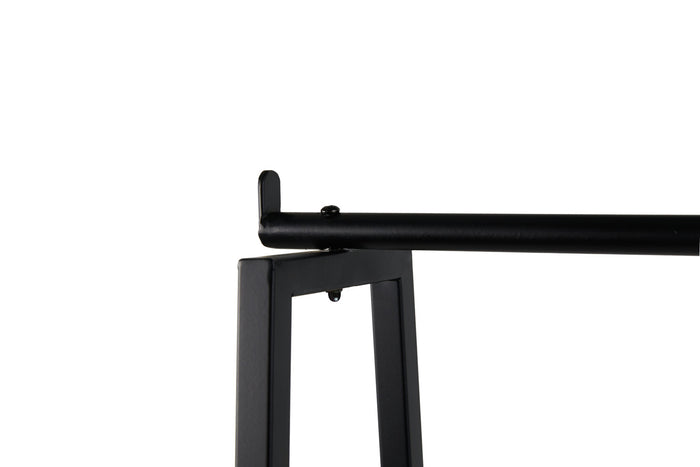 Lifa Living Kledingrek Cannes, Zwart MDF en metaal