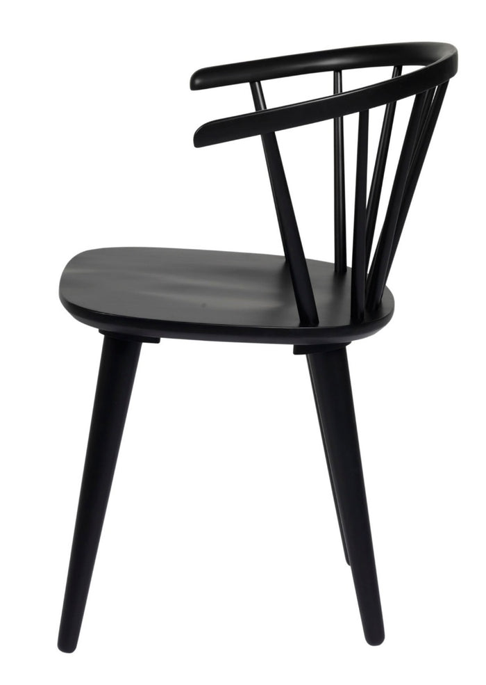 Rowico Carmen Stoel - Set Van 2 - Zwart