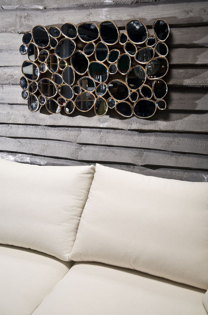 Kare Design Design Spiegel Water Drops - L135 X B78 Cm - Koper