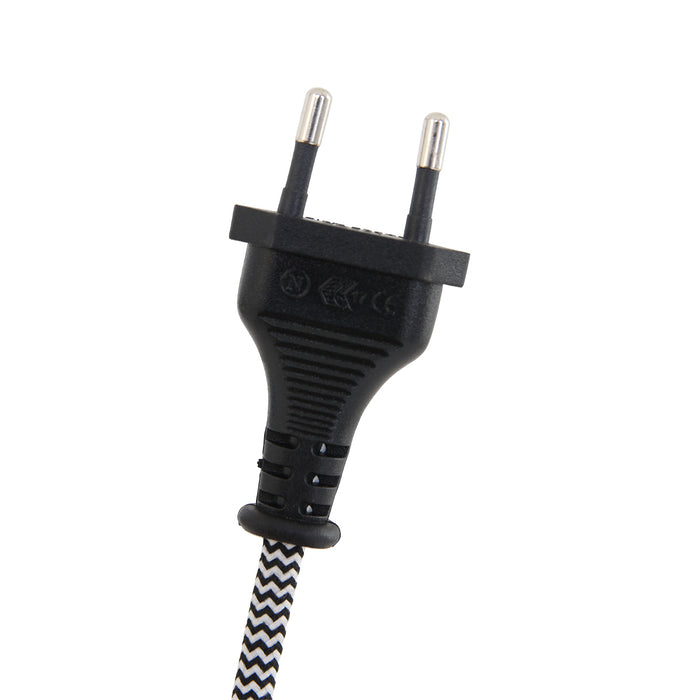 Mexlite - tafellamp - Nove - zwart - metaal - Ø 18cm - E27 - 1321ZW