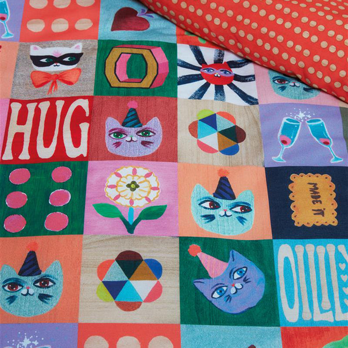 Oilily Party Blocks Dekbedovertrek 120 x 150 cm - Multi