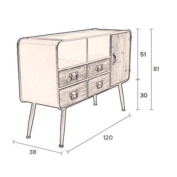 Dutchbone High Gin Dressoir