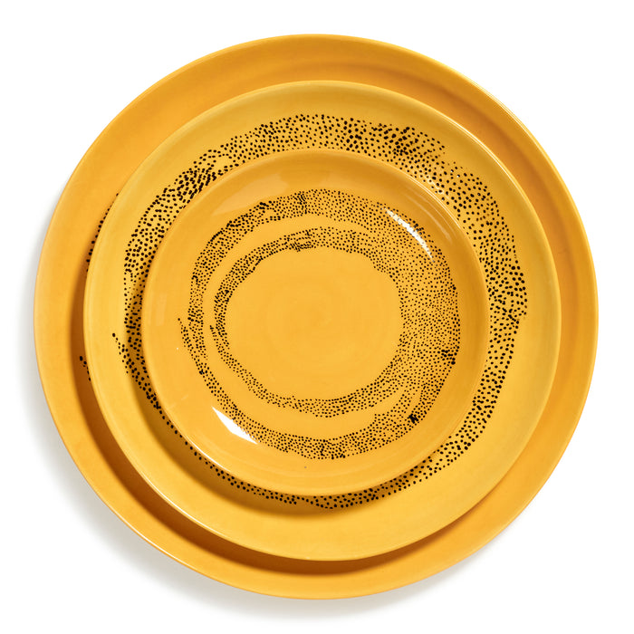 Serax Ottolenghi Feast Bord Ø 16 cm - Sunny Yellow Swirl
