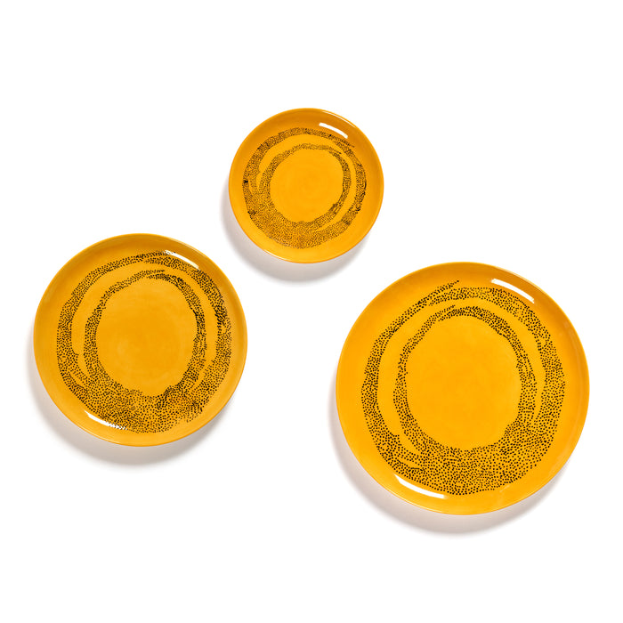 Serax Ottolenghi Feast Bord Ø 16 cm - Sunny Yellow Swirl
