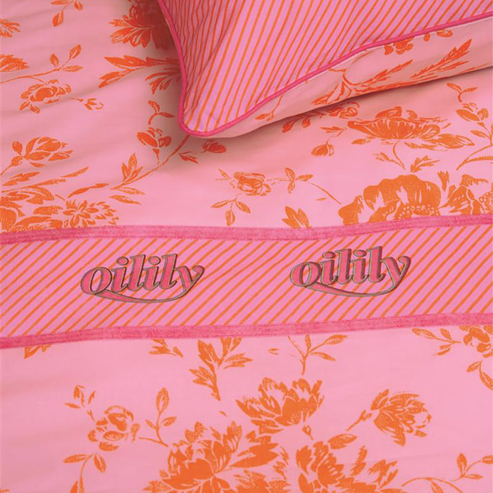Oilily Prom Flowers Dekbedovertrek 100 x 135 cm - Roze