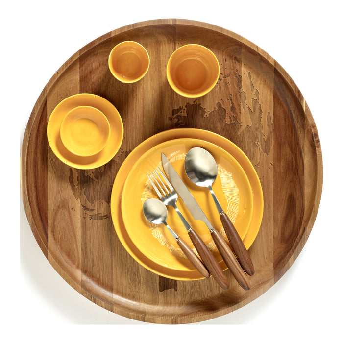 Serax Ottolenghi Feast Bord Ø 19 cm - Sunny Yellow Swirl