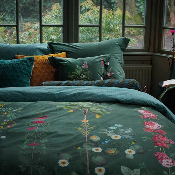 Pip Studio Babylons Garden Dekbedovertrek 240 x 220 cm - Groen