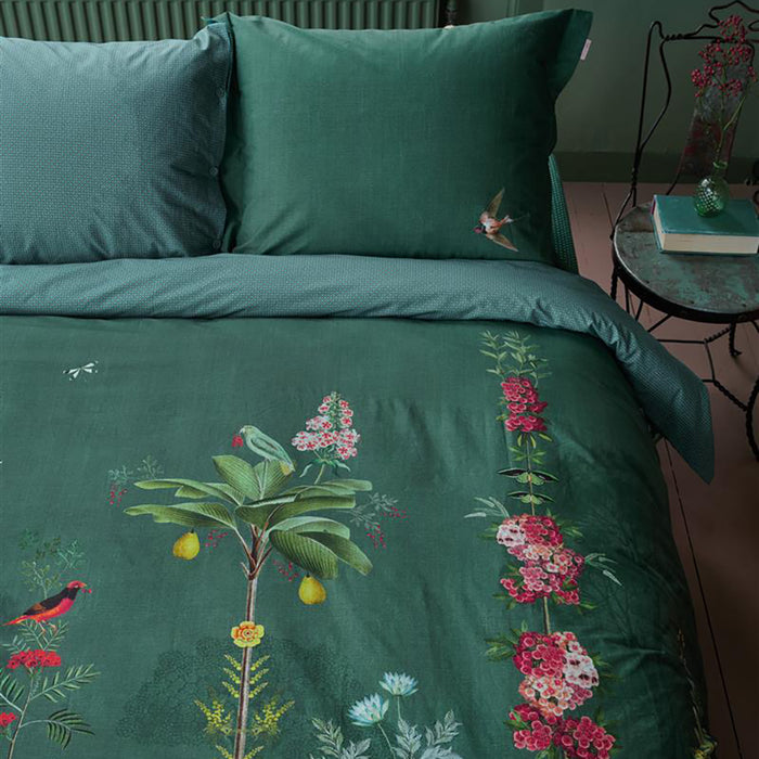 Pip Studio Babylons Garden Dekbedovertrek 240 x 220 cm - Groen
