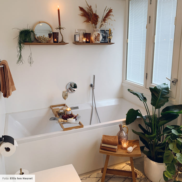 Tiger Tune Toiletrolhouder met Klep - Zwart Metaal Geborsteld / Zwart